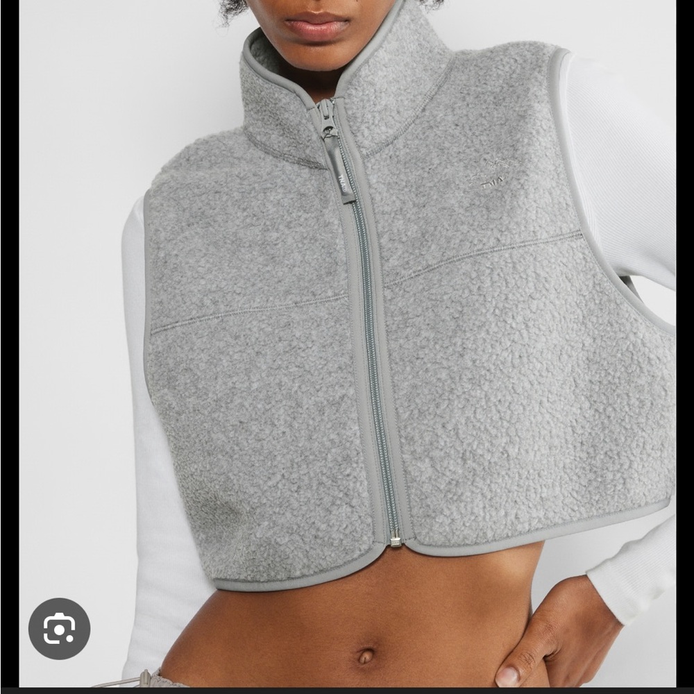 Aritzia Polartec Thermal Pro Mockneck Cropped Vest
